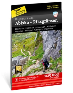Högalpin karta Abisko - Riksgränsen