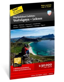 Høyfjellskart Lofoten: Vestvågøya – Leknes