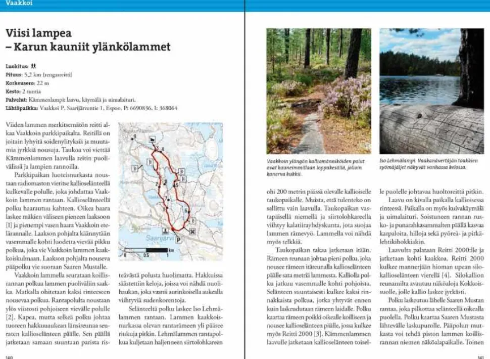 Nuuksion retkeilyopas - Luonto, reitit ja kohteet
